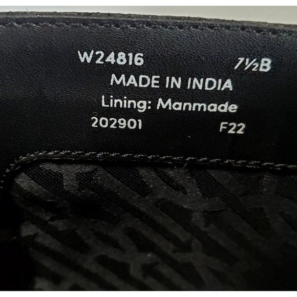 Cole Haan Boots Clover Stretch W24816 Black 7.5 B Leather/Texture Buckle Rubber - Picture 12 of 15